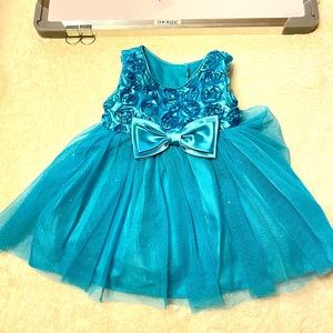 Aqua Formal Party Dress size NB-3mo